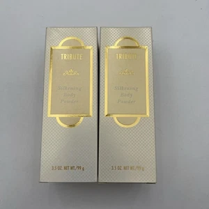 Lote descontinuado de 2 polvos corporales sedosos Mary Kay Tribute vintage de 3,5 oz - Imagen 1 de 6