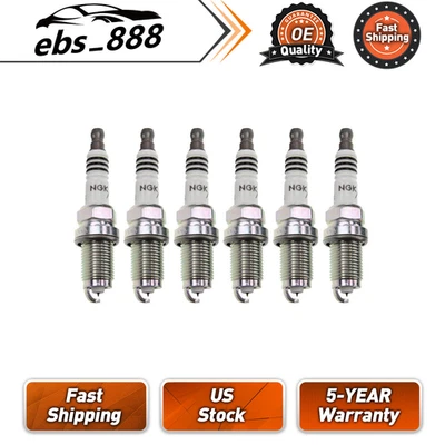 Vela de ignição NGK 6 peças para 2003 2004 2005 2006 2007 Honda Accord - Imagem 1 de 2