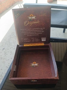Toscano Originale Empty Wood Cigar Box 7.25" x 7.25" x 2.5" - Picture 1 of 5