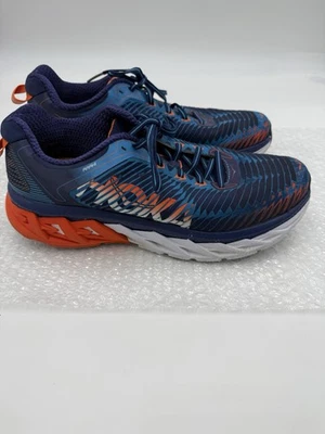 Tenis con cordones HOKA One On One Arahi para hombre talla 10,5 azul naranja Foto 1 de 4