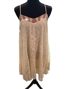 Flying Tomato Thin Adjustable Straps Baby Doll Lace Dress Size Large - Picture 1 of 4