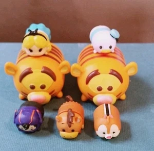 Lot of 7 Disney Tsum Tsum Vinyl Tigger Donald Duck Bullseye Cinderella Dale Hiro - Picture 1 of 9