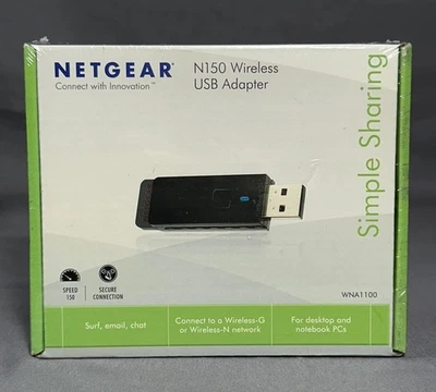 Netgear N150 WNA1100 Wireless USB Adapter Dongle New Sealed - Image 1 of 4