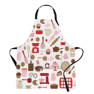 Apron Home Kitchen Cooking Baking Gardening for Women Men With Pockets Cake C... - Picture 1 of 6