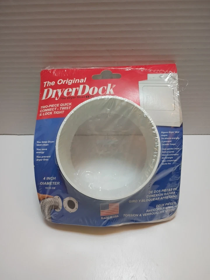 Base secadora blanca ventilación secadora conexión rápida se adapta a tubos de 4" 6" en general  Foto 1 de 4