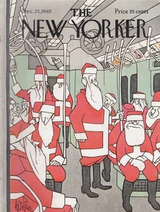 Dec 25 1965   new yorker magazine Cover by Getz---441A - Picture 1 of 1