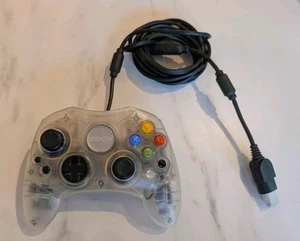 Microsoft Xbox Original Crystal clear S Controller Only Tested - Picture 1 of 4