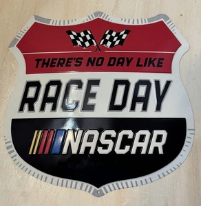 Nascar There's No Day Like Race Day Metal Sign Wall Decor - Picture 1 of 7