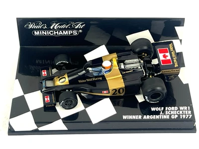 Minichamps Wolf Ford WR1 Scheckter Argentine GP 1977 1/43 Scale Resin F1 Car - Image 1 of 4