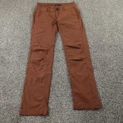 Prana Pants Womens 4 Brown Halle Roll Up Outdoor Hiking Climbing Performance - Image 1 of 4