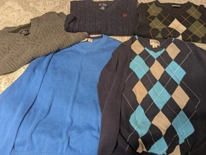 Boys Size 7/8 Sweater Lot Childrens Place Vest Chaps Gymboree - Picture 1 of 5