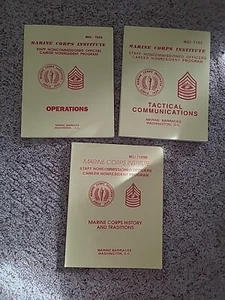 Marine Corps Institute History & Traditions Programs, Operations, TacticLot of 3 - Picture 1 of 13