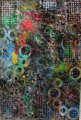 Modernista RESUMO Pintura Moderna Expressionista ARTE FUNKY FRESH WILD por FOLTZ $ - Imagem 1 de 4