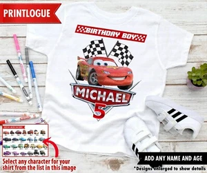 Disney Cars Birthday Shirt, Disney Cars Family Shirt, Cars Shirt, Disney Cars - Picture 1 of 6
