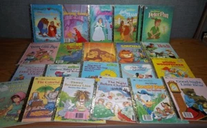 LOT Kids Books LITTLE GOLDEN Disney Beauty Beast Sleeping Lady Tramp Jungle Book - Picture 1 of 6