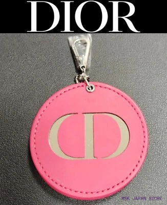 Christian Dior Slide mirror Key ring Bag charm Red 7cm Logo CD Novelty New Rare - Image 1 of 4