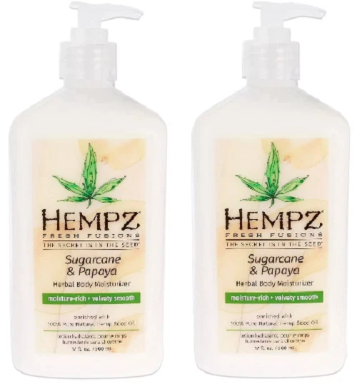 Hempz Sugarcane & Papaya Body Moisturizer 17 Oz -new