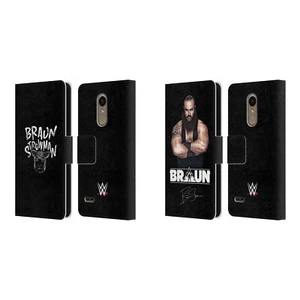 OFFICIAL WWE BRAUN STROWMAN LEATHER BOOK WALLET CASE COVER FOR LG PHONES 1 - Picture 1 of 7