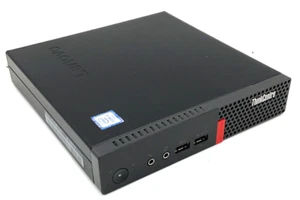 Lenovo ThinkCentre M710q Mini PC i3-6100T 8GB RAM 128GB SSD Wifi Black - Picture 1 of 3