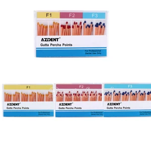 AZDENT Obturación endodóntica dental Puntos universales de gutapercha F1 F2 F3 - Picture 1 of 17