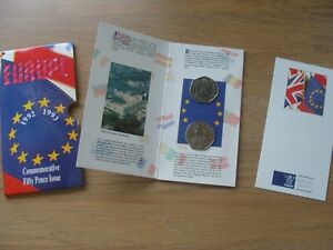 1992 1993 DUAL DATE EEC & BRITANNIA 50 FIFTY PENCE BU 2 COIN PACK