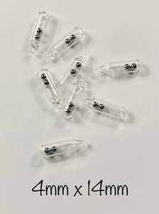 Sonajeros de vidrio - 25 piezas - 4 mm para gusanos, plantillas, moscas, señuelos ¡y más! - Imagen 1 de 1