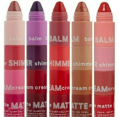 Lápiz labial JORDANA Lip ColorStax _Mate__Sombras: rosa, baya, rojo, desnudo, melocotón elige 1 Foto 1 de 4