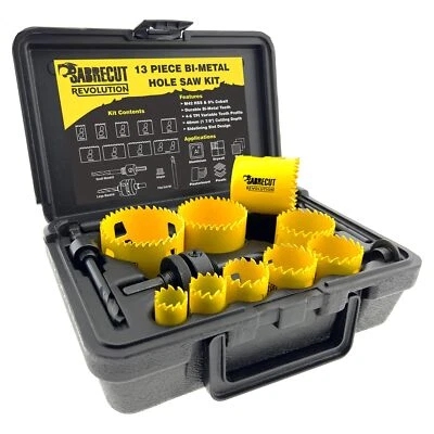 SabreCut Revolution Bi-Metal M42 Metal Plastic Wood Fast Cutting Hole Saw Kits - Image 1 of 4