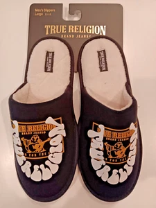 TRUE RELIGION Brand Slippers New Men’s Size Large 11-12 - Picture 1 of 6