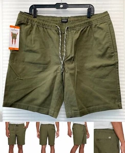 Buffalo David Bitton Men's Henry Drawstring Pull-On Short Olive Green Size XXL  - Picture 1 of 12