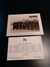 U.S.S. Illinois Band Invite 1902/Deck Photo 1922