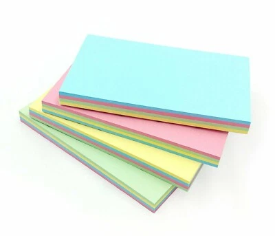 EVERGREEN GOODS Pastel Coloured Notes Sticky Post Notes Remove It 76mm x 127mm 100 Sheets Pad