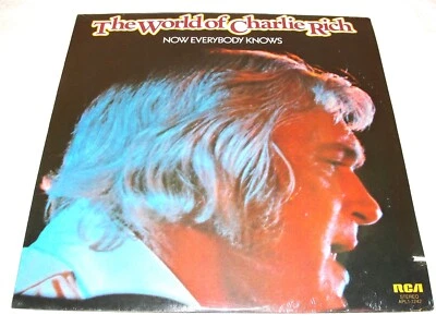Charlie Rich "Now Everybody Knows" 1976 Country LP, SEALED!, Original RCA - Image 1 of 2