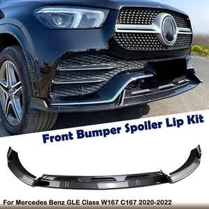 Front Bumper Spoiler Lip For Mercedes Benz GLE Class W167 C167 GLE350 2020-2023 - Bild 1 von 10
