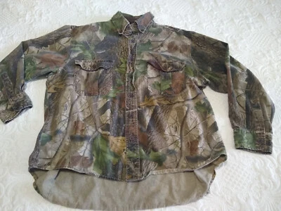 Walls RealTree Hardwood Camo Shirt  Men's L Vtg Russia - Image 1 of 4