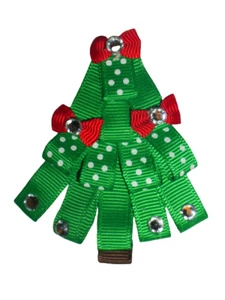 NEW Boutique Christmas Tree Girls Smocked Embroidered Dress - Picture 1 of 7