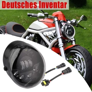 Faros de proyección LED H/L negros para Harley V-Rod VROD VRSC VRSCA VRSCDX - Imagen 1 de 12