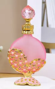 PARFUMFLAKON - 15ml Meerjungfrau Schwanzform Handarbeit Strass Herz 425 - Bild 1 von 2