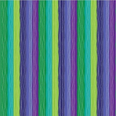 Michael Miller 织物 ~ 新鲜水果 ~ 水果条纹 ~ 蓝色 ~ DC11191 ~ BTY 紫色 绿色 — 第 1/2 张图片