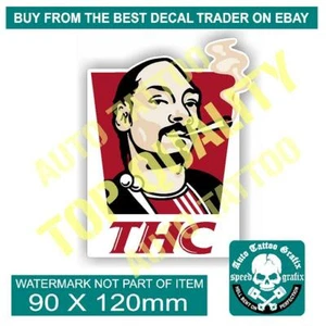 THC GANJA DECAL STICKER HotRod Weed leaf Wasted Marijuana JDM Surf Skate Ski - Bild 1 von 1