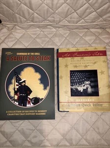 Lot of 2 Cookbooks ~At Freedom's Table & Command of the Grill: A Salute to Steak - Bild 1 von 2