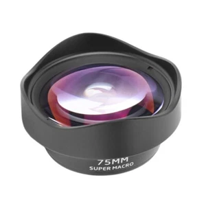 Clip-on Macro Lens 75mm Mobile Phones External Macro Lens 10X Magnification - Zdjęcie 1 z 8