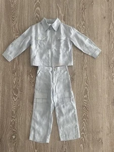 Boys Linen Italian Suit Zucchero E Filati 4T - Picture 1 of 7