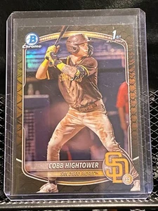 Cobb Hightower 2025 Bowman Cromo 1° Bowman Rifrattore Rettiliano - Padres - Foto 1 di 2