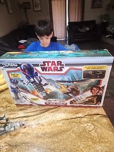 "New" STAR WARS Speed Stars TRI-DROID ATTACK SET w/ electronic lights & Sounds - Picture 1 of 3