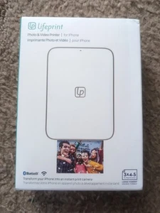 Lifeprint Portable Photo Video Printer for iPhone 3" x 4.5"  - White - Picture 1 of 2
