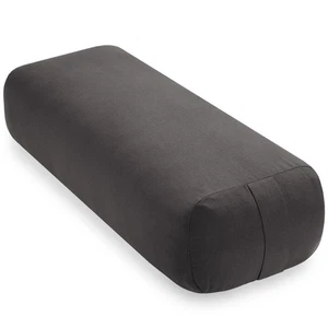 Rechteckig Bio Baumwolle Yoga Polster Kissen Kissen Requisite, 25"" x 12"" - grau - Bild 1 von 1