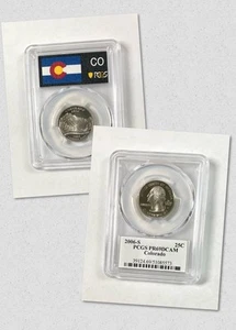 2006-S 25C State Quarter Colorado PCGS PR69 DCAM FLAG LABEL - Picture 1 of 3