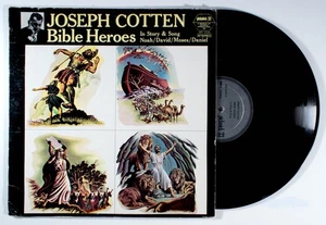 Joesph Cotten - Bible Heroes (1960) Vinyl LP • story & Song, Noah, David, Moses - Picture 1 of 2