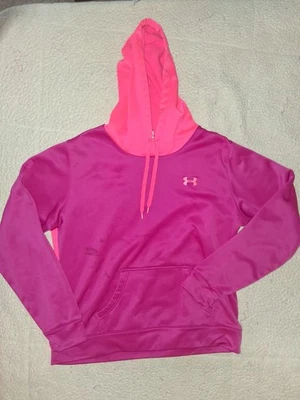 Under Armour Women's Pink Hoodie Sweatshirt Size Large - Image 1 of 4